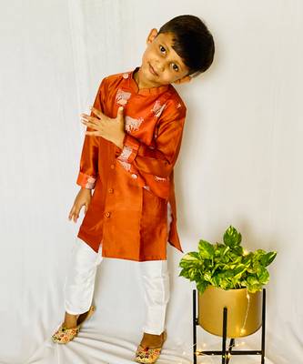 Cow Print Kurta with Pajama 5