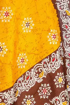Mustard Printed Dupatta
