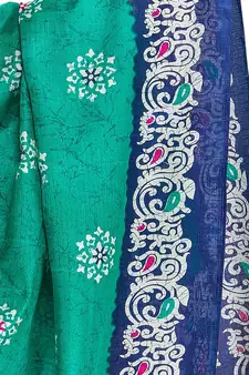 Royal-Blue Printed Dupatta