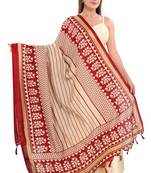 Maroon Printed Dupatta