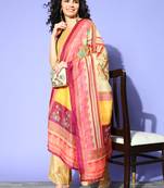 SheWill Women Multicolor Digital Printed Cotton Blend Dupatta