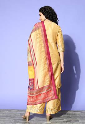 SheWill Women Multicolor Digital Printed Cotton Blend Dupatta 2