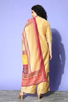SheWill Women Multicolor Digital Printed Cotton Blend Dupatta