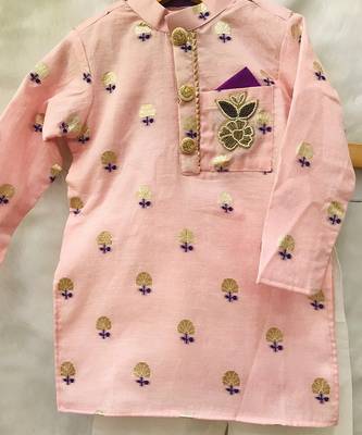 Kurta with stylish embroidered Bandi 5