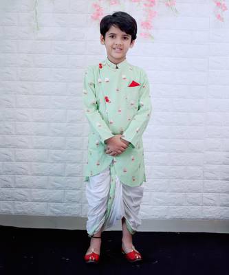 Green  Kurta with Chudidar 1