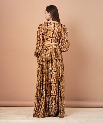 Gold And Brown Lehenga Set 3