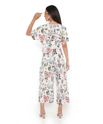 Ivory Titli Print Art Crepe Jumpsuit 4