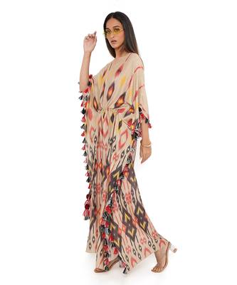 Mexico Print Silkmul Kaftan 2