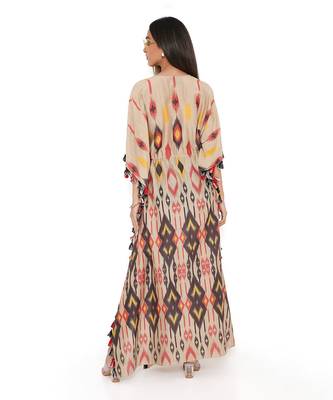 Mexico Print Silkmul Kaftan 4