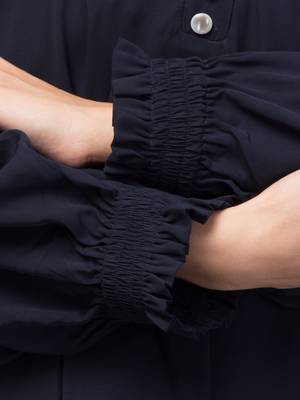  women latest style double side pocket show button A-line design abaya  5