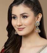 Grey zircon   earrings