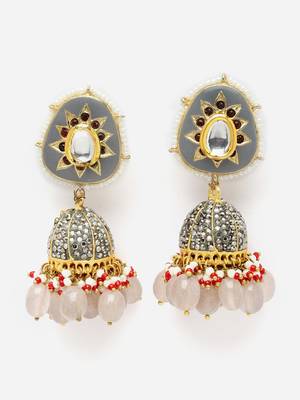 Grey zircon   earrings 3
