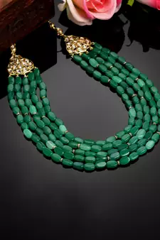Green zircon   necklaces