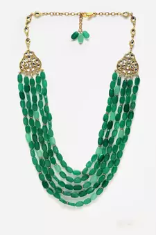 Green zircon   necklaces
