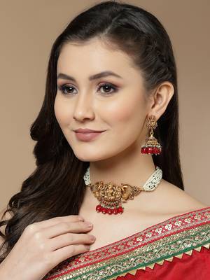 Red pearl necklace-sets 1