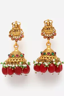 Red pearl necklace-sets