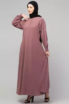  women latest style double side pocket  A-line abaya 