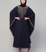 Women latest style embroidered girl stylish simple Abaya kaftan