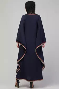 Women latest style embroidered girl stylish simple Abaya kaftan