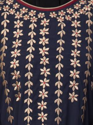 Women latest style embroidered girl stylish simple Abaya kaftan 5