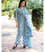 Shri Krishna Fabric Women's Printed Stiched Kurti Set