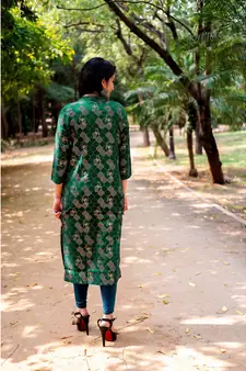 Shri Krishna Fabric Jaipuri Printed Kurti