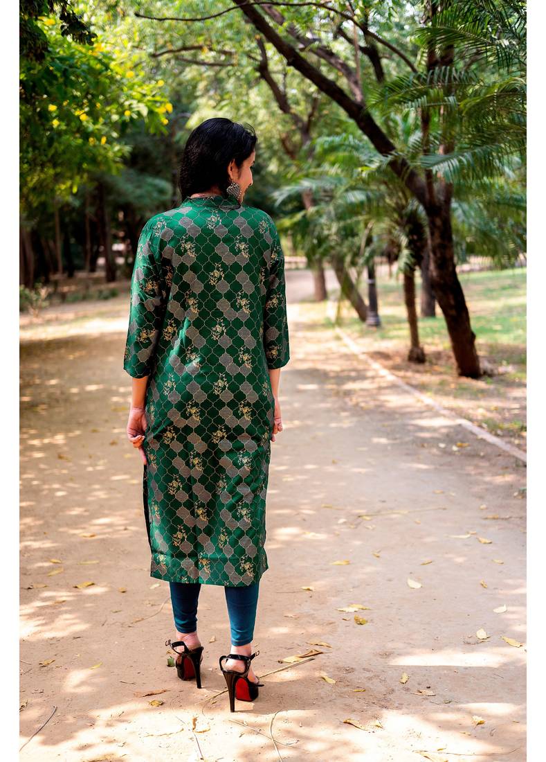 Shri Krishna Fabric Jaipuri Printed Kurti