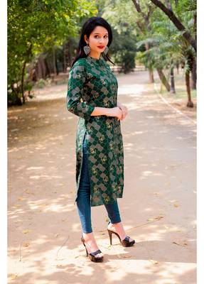 Shri Krishna Fabric Jaipuri Printed Kurti 1