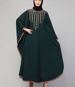 Women latest style embroidered dress stylish simple Abaya Kaftan