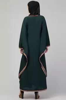 Women latest style embroidered dress stylish simple Abaya Kaftan