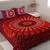 UniqChoice Maroon Color 100% Cotton Badmeri Printed King Size Bedsheet With 2 Pillow Cover(D-1007NMaroon)