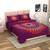 UniqChoice Maroon Color 100% Cotton Badmeri Printed King Size Bedsheet With 2 Pillow Cover(D-1010NMaroon)