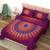 UniqChoice Maroon Color 100% Cotton Badmeri Printed King Size Bedsheet With 2 Pillow Cover(D-1010NMaroon)