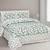 UNIQCHOICE 180 TC Green Color Floral Printed King Size Bedsheet With 2 Pillow Cover (ELEG-31-Green)