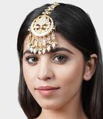 Gold Plated Kundan Mangtika