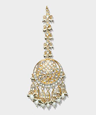 Gold Plated Kundan Mangtika 2