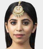 Gold Plated Kundan Mangtika