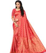 Multicolor Embroidered Art Silk Saree With Blouse