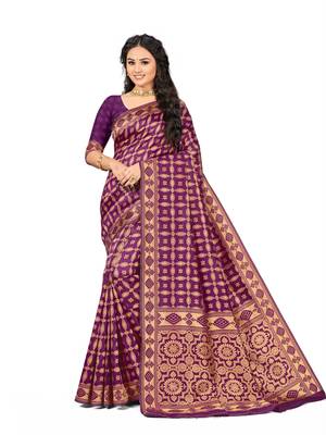 Multicolor Embroidered Art Silk Saree With Blouse 1