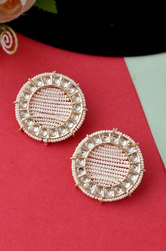 White earrings