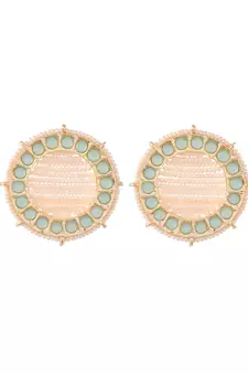 Green earrings
