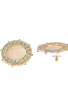 Green earrings