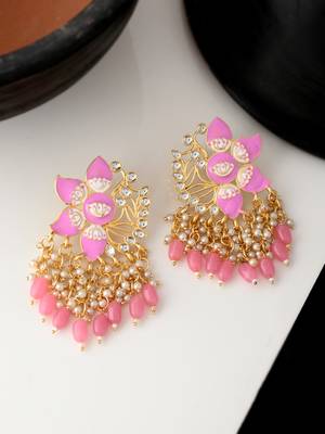 Pink earrings 1