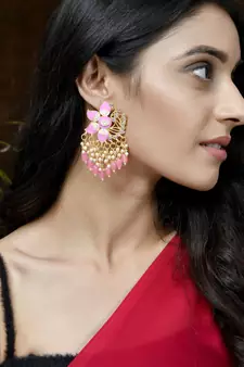 Pink earrings