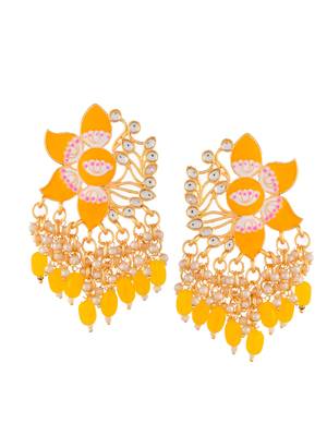 Yellow earrings 3
