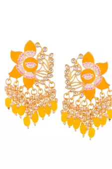 Yellow earrings