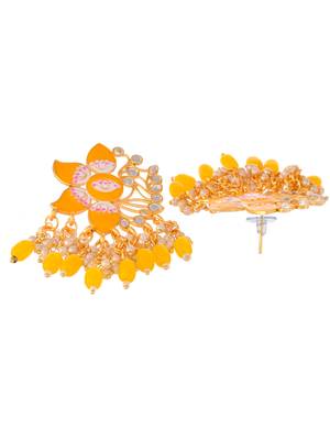 Yellow earrings 4