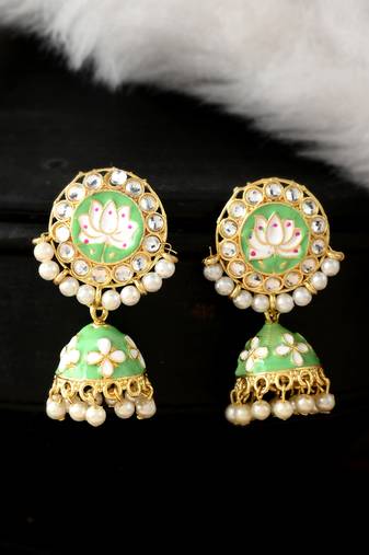 Green earrings