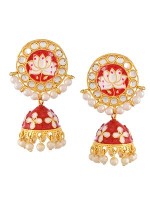 Red earrings 3