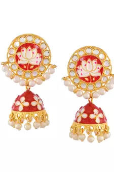 Red earrings
